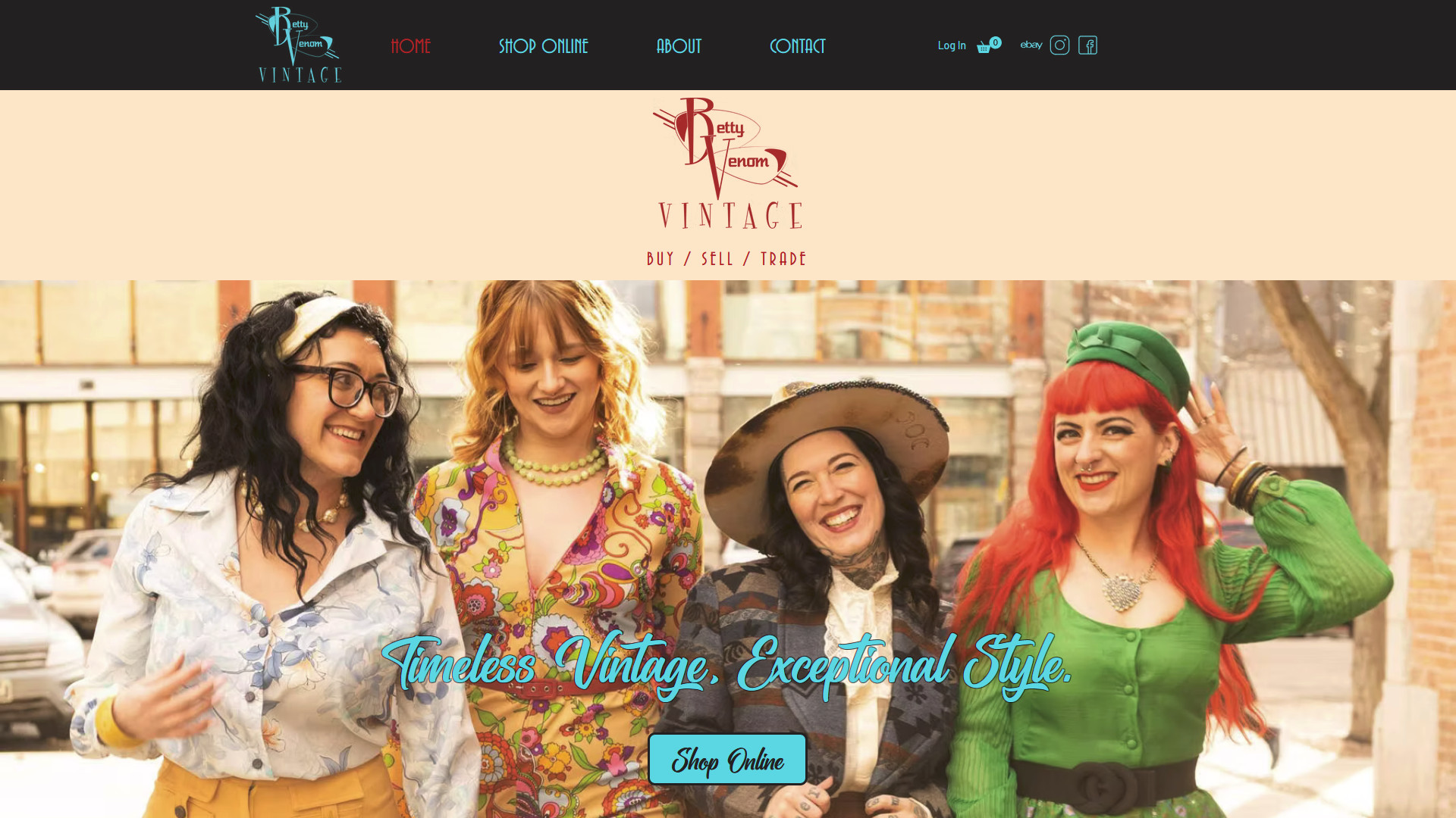 Betty V Vintage website