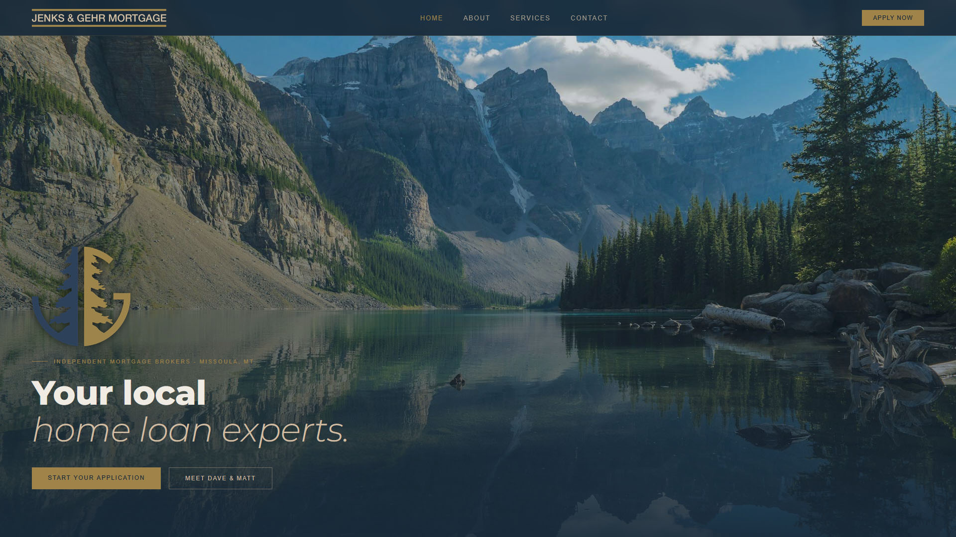 Jenks and Gehr Mortgage website